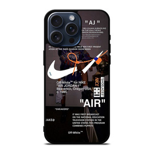 OFF-WHITE NIKE AIR JORDAN MICHAEL iPhone 13 Pro Max Case Cover